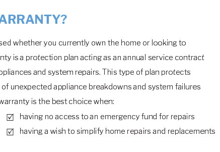 limited home warranty program